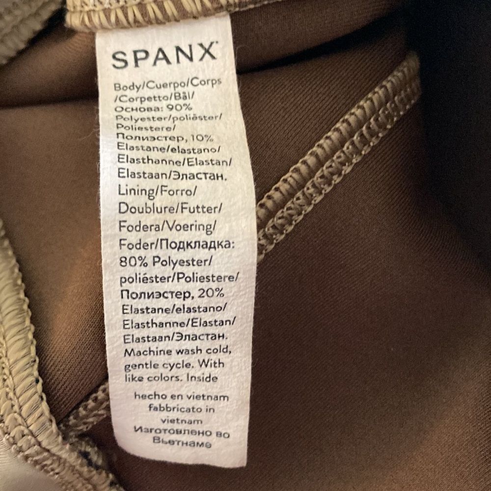 Spanx Faux Suede Leggings Camel Size Medium - Picture 12 of 14